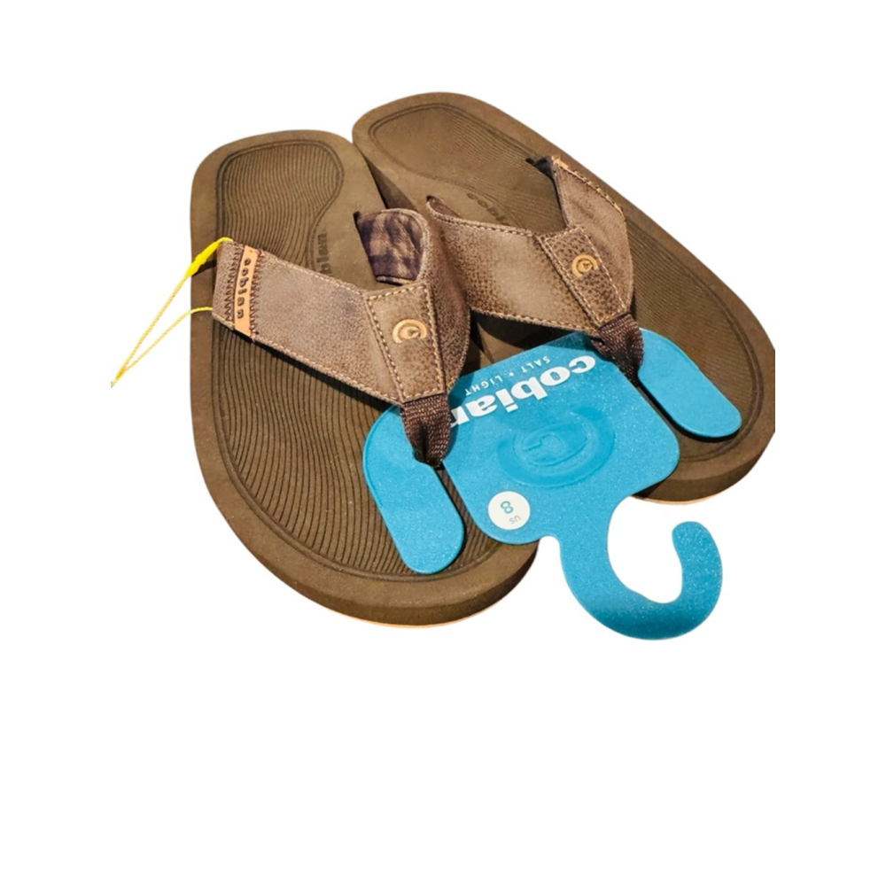 Men's Cobian ARV 2 Trek Brown Flip-Flops Size 8